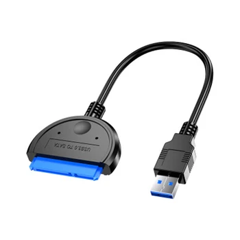 Кабель-адаптер USB3.0 на SATA Поддержка 2,5-дюймового внешнего SSD HDD, твердотельного жесткого диска, легкого в управлении кабеля