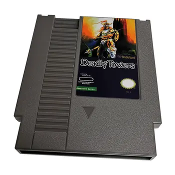 Видеоигра для классической серии NES - Игровой картридж Deadly Towers, для ретро-игровой консоли NES - Система PAL / NTSC