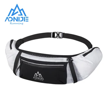 Спортивная Многофункциональная поясная сумка AONIJIE W8113, Поясная сумка для бега на молнии, Регулируемый пояс для пеших прогулок, марафонских восхождений