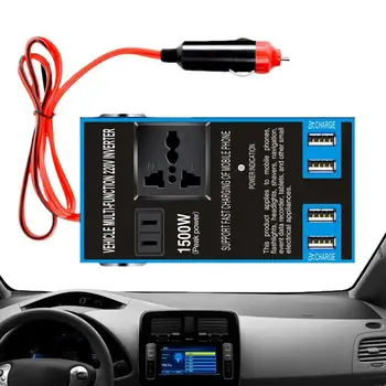 Универсальный Автомобильный штекерный адаптер от 12 В 24 В до 220 В, Высокомощное автомобильное зарядное устройство для грузовика, Трансформатор, Розетка, USB-порт, Автомобильный инвертор, конвертер