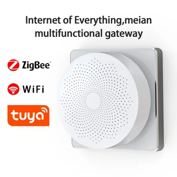Умный многорежимный шлюз ZigBee WIFI Hub, Концентратор для умного дома, Работающий с приложением Tuya Smart, Голосовое управление через Alexa Google Home