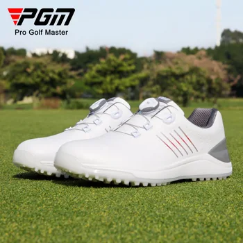 PGM новая обувь для гольфа, мужские кроссовки на мягкой подошве с набалдашником, супер водонепроницаемые кроссовки с противоскользящими шипами