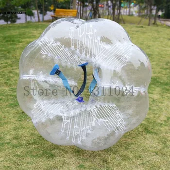 Бесплатная Доставка 1,7 м 0,8 мм TPU Надувной Футбольный Мяч С Пузырями Bubble Football Bubble Спортивный Бамперный Мяч, Мяч-Молоток В Продаже