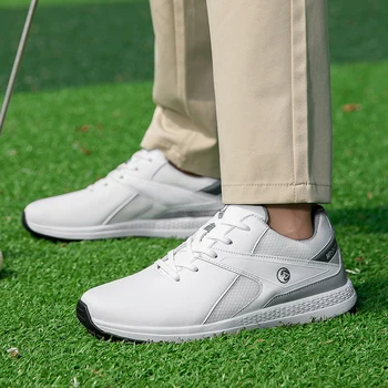 Мужская Профессиональная спортивная обувь для гольфа, Мужская обувь для тренировок в гольфе, Уличная противоскользящая обувь для ходьбы в гольф, Большой Размер 47