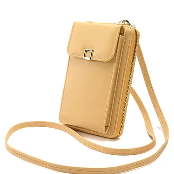 Женская сумка для телефона, дамский мобильный кошелек через плечо, сумки-мессенджеры, Маленький кошелек из искусственной кожи, держатель для карт для женщин